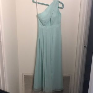 David’s Bridal One-Shoulder Bridesmaid dress